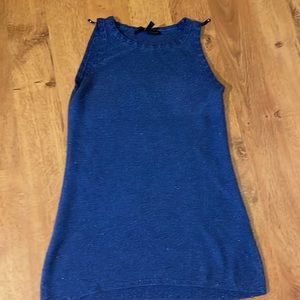 Blue purple sleeveless sweater tank